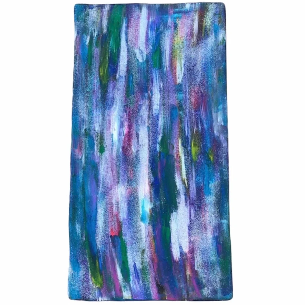 HANDCRAFTED COLORFUL/GLITTER ABSTRACT ART